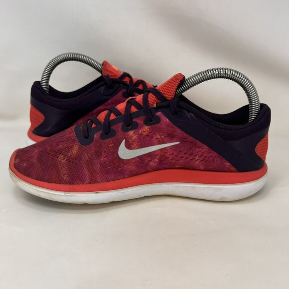 Nike Flex 2016 Athletic Shoes Pink White Size 6.5Y / Women’s Size 8 - Picture 5 of 9